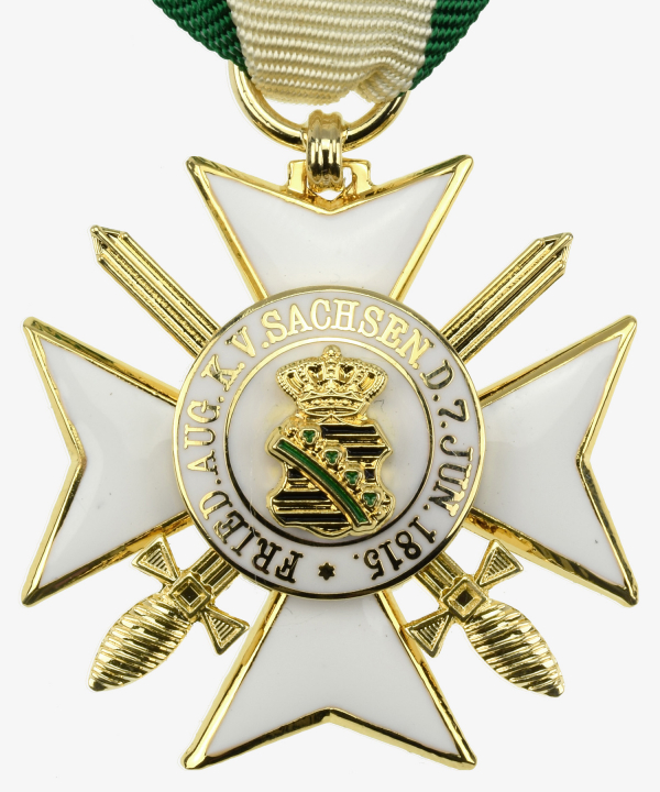 Sachsen Verdienstorden Ritterkreuz 2.Klasse mit Schwertern